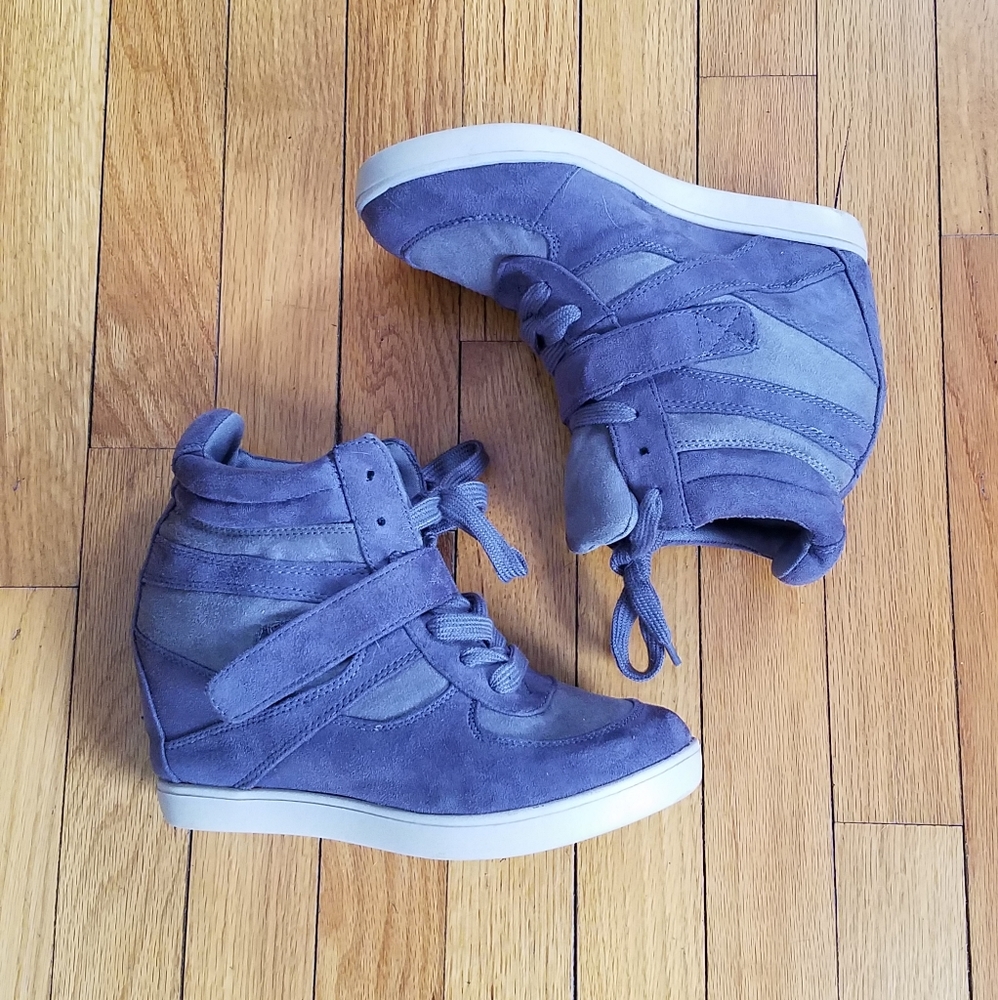 Xhilaration Gray Wedge Sneaker Shoes